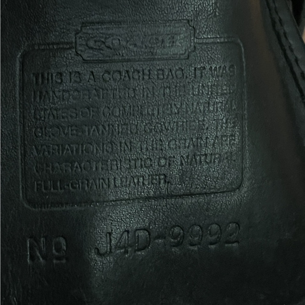 Coach Elegant Black Leather Backpack - Picture 11 of 15